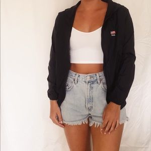 brandy melville - american flag windbreaker